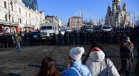 Rusijoje prasidėjus protestams sulaikyta kelios dešimtys Navalno šalininkų (nuotr. SCANPIX)