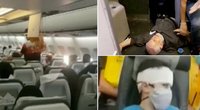 Lėktuve – siaubinga keleivių panika: iki tragedijos buvo likę vos 100 metrų (nuotr. stop kadras)