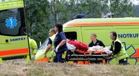 Šveicarijoje per pakilimą užsidegus karšto oro balionui, sužeisti 7 žmonės (nuotr. SCANPIX)