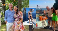 Šaras su šeima stebina atostogų kadrais Sicilijoje: žavi ir Annos Doukos grožis (nuotr. Instagram)