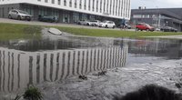 Lietus Vilniuje neapsiėjo be padarinių (nuotr. skaitytojo)  
