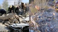 Teroristinis išpuolis Ukrainos kaime: žmonių kūnai po griuvėsiais, jauniausia auka – 8 metų vaikas (tv3.lt koliažas)
