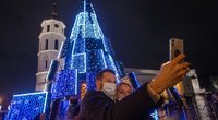 Vilniaus miesto Kalėdų eglė (nuotr. Fotodiena/Justino Auškelio)