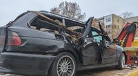 Vilniuje sprogo BMW: tiriama dėl tyčinio turto sunaikinimo (nuotr. Broniaus Jablonsko)