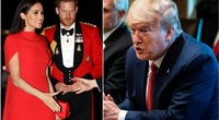 Meghan Markle ir princas Harry, Donald Trump (tv3.lt fotomontažas)