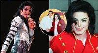 Michaelas Jacksonas su apsaugos darbuotoju (instagram.com ir SCANPIX nuotr. montažas)