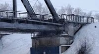 Samaroje susprogdintas tiltas (nuotr. Telegram)