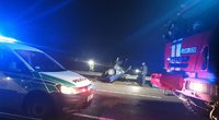 Kraupi avarija Panevėžio rajone: susidūrė 3 automobiliai, žuvo vyras ir kūdikis (nuotr. skaitytojo)