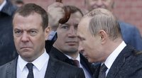 Dmitrijus Medvedevas ir Vladimiras Putinas (nuotr. SCANPIX)