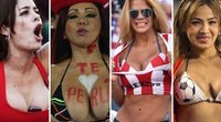 Pusnuogės Lotynų Amerikos merginos veda iš proto futbolo gerbėjus (tv3.lt fotomontažas)