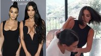 Kourtney ir Kim Kardashian (tv3.lt fotomontažas)