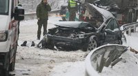 Tragedija Vilniaus rajone: per avariją žuvo dvi moterys nuotr. Broniaus Jablonsko