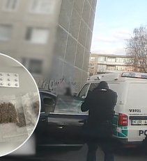 Vilniuje užfiksuota neeilinė sulaikymo operacija: nusikaltėlius teko traukti iš automobilio