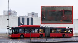 Tarnybų sujudimas Vilniuje: užsidegė autobusas (tv3.lt fotomontažas)