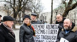  Vilniuje vyko ir pabėgėlių šalininkų, ir priešininkų akcijos (nuotr. Fotodiena.lt)