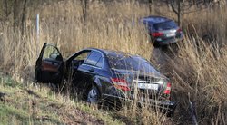 Vilniuje po krušos įvyko masinė automobilių avarija nuotr. Broniaus Jablonsko