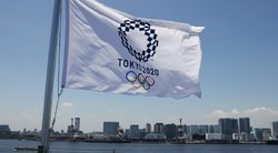 Olimpinių žaidynių vėliava (nuotr. SCANPIX)