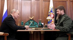 Vladimiras Putinas ir Ramzanas Kadyrovas  