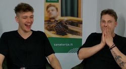 Norbertas Liatkovskis ir Justinas Lapatinskas (nuotr. stop kadras)
