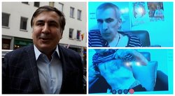 M. Saakašvilis 2017-aisiais (kairėje) ir dabar (dešinėje) (nuotr. SCANPIX) tv3.lt fotomontažas