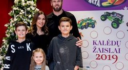 Kšištofas ir Tatjana Lavrinovičiai su vaikais (nuotr. Organizatorių)