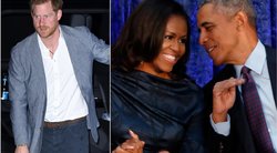 Princas Harry, Michelle Obama ir Barackas Obama (tv3.lt fotomontažas)