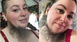 Moteris su barzda (nuotr. Instagram)