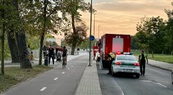 Vilniuje išgelbėta nuo tilto nušokusi paauglė (nuotr. tv3.lt)