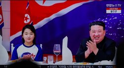 Kim Jong Unas su dukra (nuotr. SCANPIX)