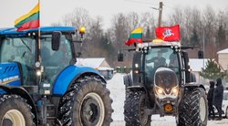 Ūkininkų protesto akcija  (Erikas Ovčarenko/ BNS nuotr.)