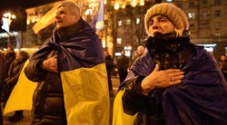Kijeve surengta eisena nacius rėmusiam nacionalistui pagerbti (nuotr. Scanpix)  