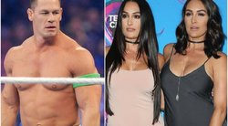 John Cena, Nikki Bella, Brie Bella (nuotr. Vida Press)
