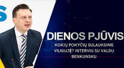 DIENOS PJŪVIS. Kokių pokyčių sulauksime Vilniuje? Interviu su meru Valdu Benkunsku (tv3.lt koliažas)