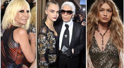 D. Versace, C. Delevigne, K. Lagerfeld, G. Hadid (tv3.lt fotomontažas)