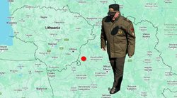 Lukašenka atvyko į Ašmeną: 10 kilometrų nuo sienos su Lietuva pagrasino „sunaikinimu vietoje“  (nuotr. SCANPIX) tv3.lt fotomontažas