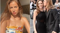 Nicole Poturalski, Angelina Jolie ir Brad Pitt (tv3.lt fotomontažas)