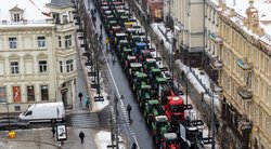 Po ūkininkų protesto žalos Vilniaus miesto infrastruktūrai nenustatyta. (Paulius Peleckis/BNS)  