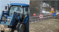 Dėl uždaryto Ariogalos tilto ūkininkams prailgo kelionės į dirbamus laukus: prašo leisti važiuoti autostrada (tv3.lt koliažas)