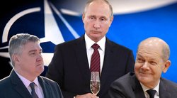 Zoranas Milanovičius, Vladimiras Putinas ir Olafas Scholzas (tv3.lt fotomontažas)