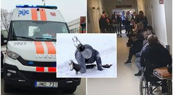 Tokį vaizdą Kauno ligoninėje matė seniai: 100 žmonių atvyko patyrę traumas (nuotr. tv3.lt fotomontažas)  