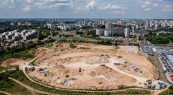 Stadiono statybos (Lukas Balandis/BNS)