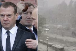 Maskvoje „atšaukiamas pavasaris“: iškrito sniegas, „Pergalės parado“ metu laukiama rekordinių šalčių