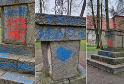 Rusnėje siautėjo vandalai: užfiksavo, kaip atrodo išniekintas paminklas