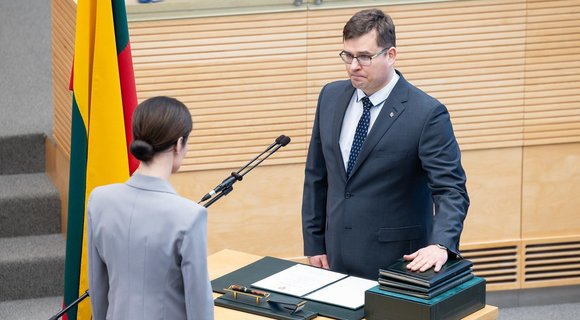 L. Kasčiūno politinėje komandoje liks viceministrai Ž. Tomkus ir R. Pleškys (nuotr. Elta)