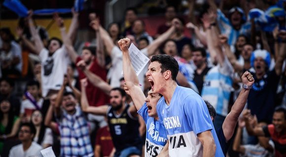 Rungtynių Argentina-Serbija akimirka (nuotr. FIBA)