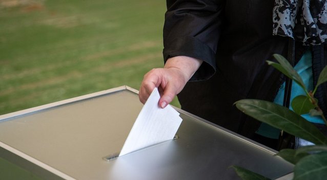 Rinkėjai balsuoja prezidento rinkimuose (Fotodiena/Justinas Auškelis)  
