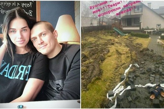 O.Usyko žmona parodė namo nuotrauką po rusų okupantų vizito (nuotr. Instagram)