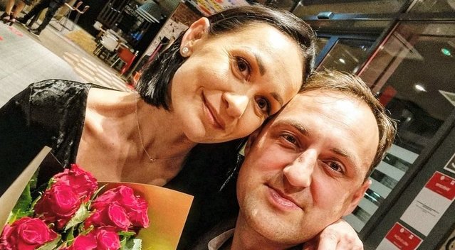 Nerijus Cesiulis su žmona Aurelija (nuotr. Instagram)