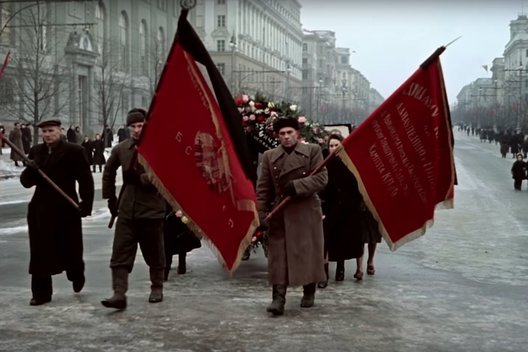 Stalino laidotuvės (nuotr. „YouTube“)  