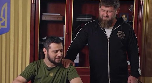 Kadyrovo fantazijai ribų nėra: ėmė filmuoti reto kvailumo klastotes (nuotr. stop kadras)